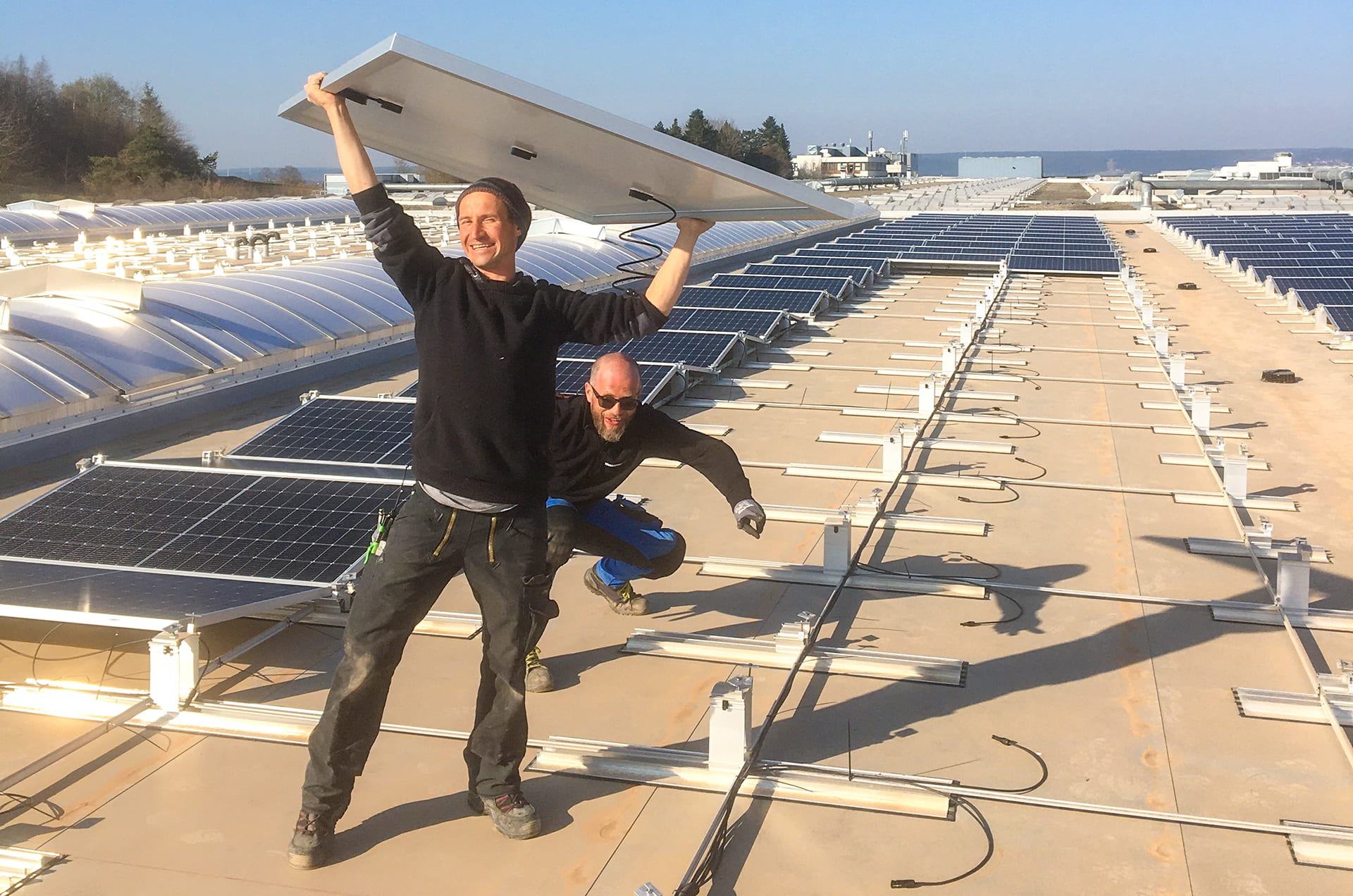 ENPLA - Photovoltaik-Arbeiten bei HOMAG Schopfloch im Schwarzwald