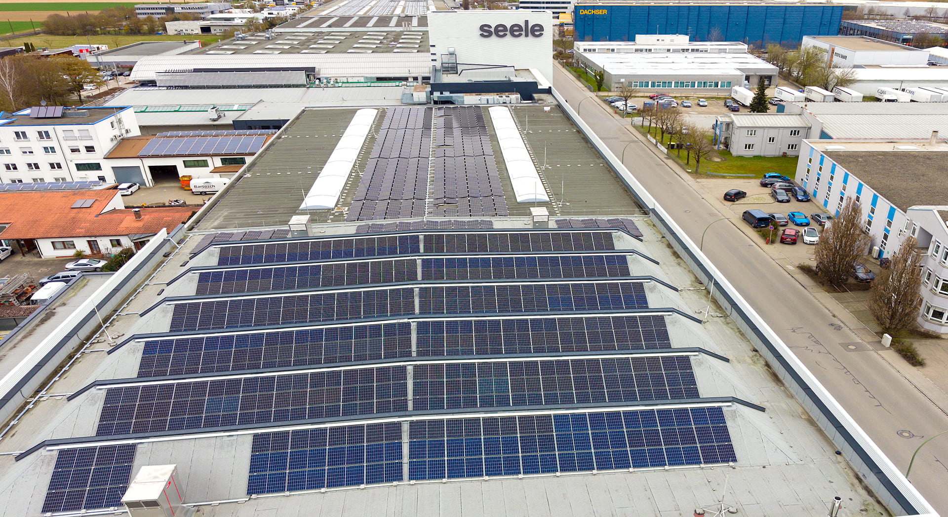 ENPLA - Photovoltaikgroßanlage bei Firma seele GmbH