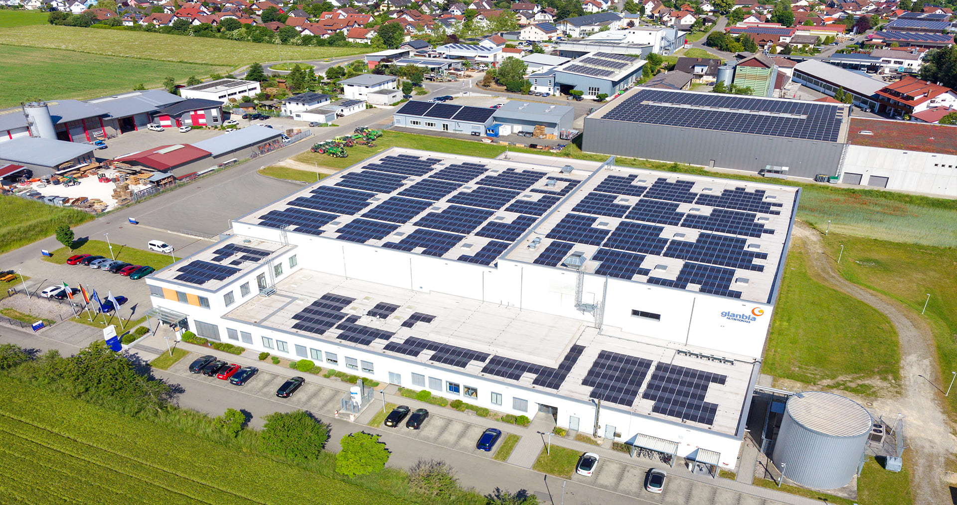 ENPLA - Photovoltaikgroßanlage bei Firma Glanbia Nutritionals