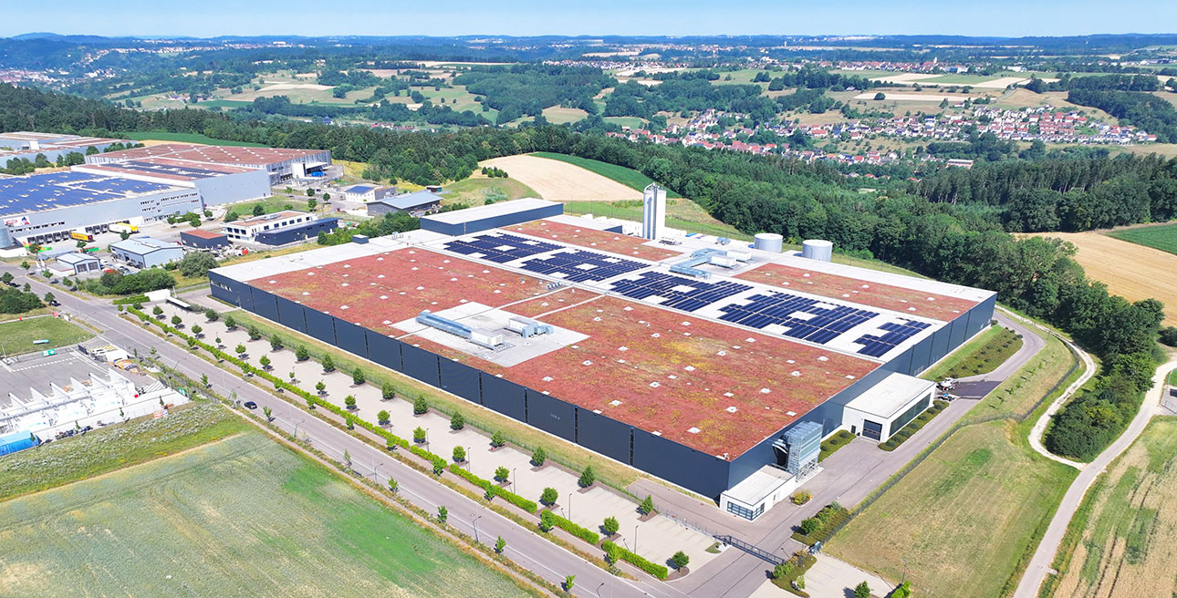 Groß-Photovoltaikanlage bei LEICHT Küchen in Schwäbisch Gmünd