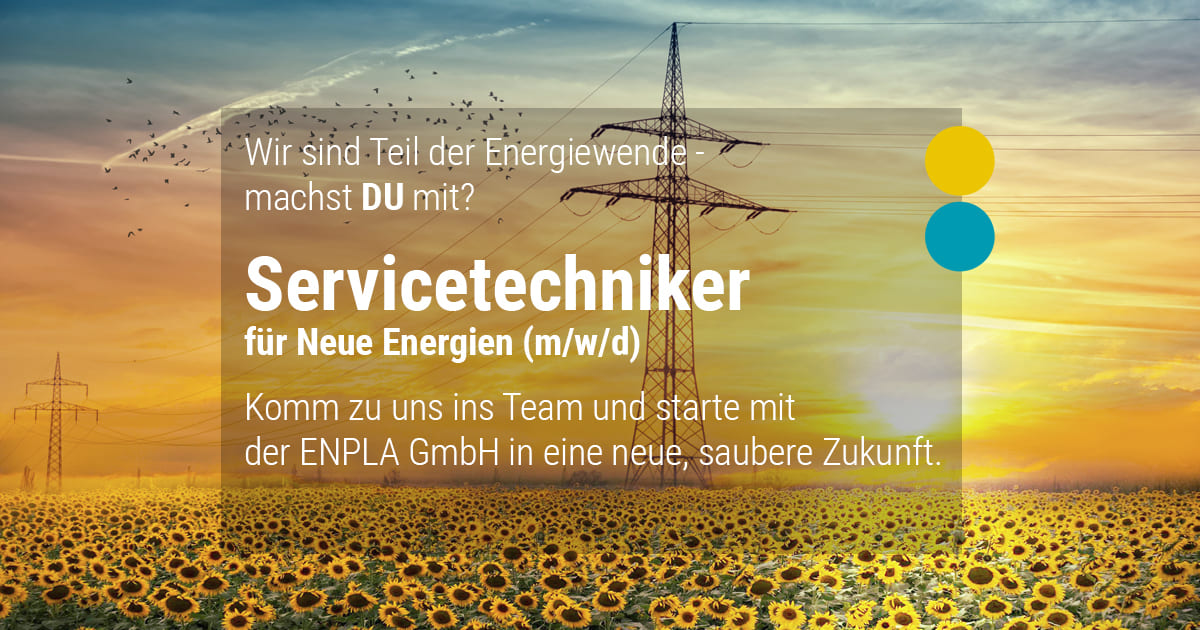 ENPLA - Stellenangebot Servicetechniker für Neue Energien